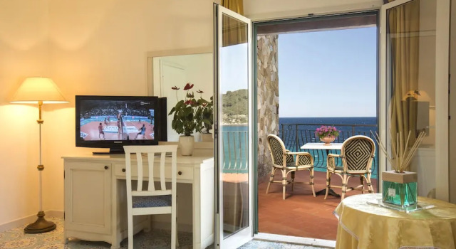 Standard Doppel Zimmer mit Balkon und mit Meerblick Hotel Hermitage