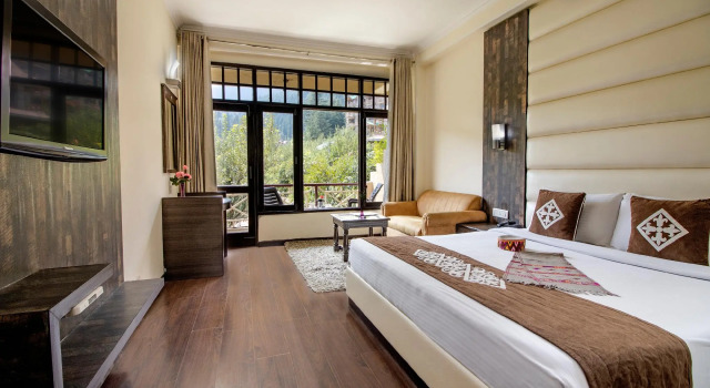 Двухместный номер Presidential с красивым видом из окна Snow Valley Resorts & Spa Manali
