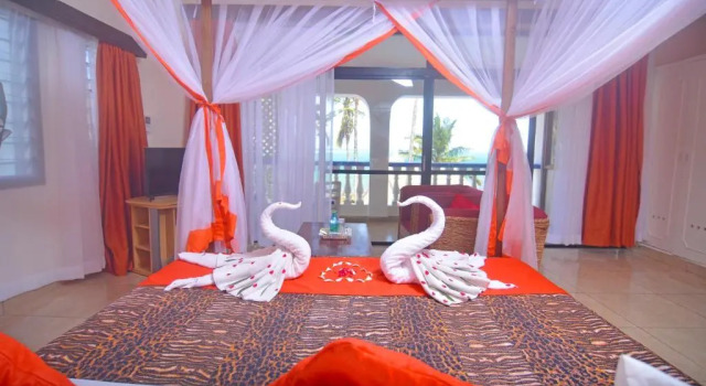 Двухместный номер Deluxe с балконом и с видом на море Ocean View Nyali Boutique Hotel