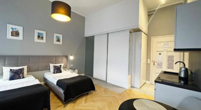 Апартаменты Deluxe с балконом и с видом на город Wroclaw City Apartments