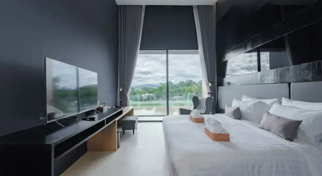 Двухместный номер Superior с балконом и с видом на реку The Grandiose Hotel Chiang Rai เดอะแกรนด์ดิโอสเชียงราย