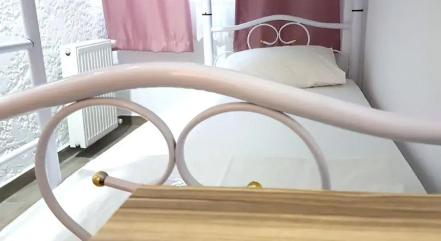 Кровать в общем номере AlaDeniz Hotel