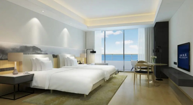 Двухместный номер Deluxe с балконом и с видом на море LN Garden Hotel Nansha Guangzhou