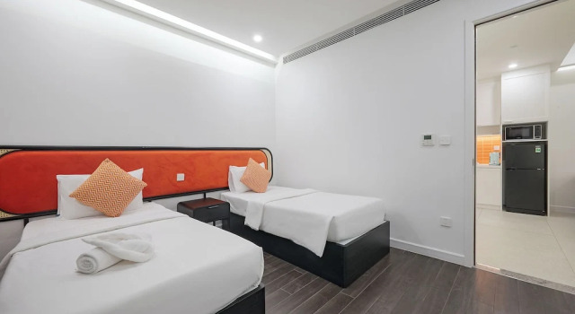 Апартаменты с 2 комнатами с балконом и с видом на океан Hillside condo at Sunset town - Southern Phu Quoc