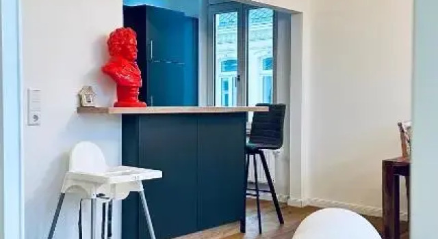 Апартаменты Modernes City-Apartment mit Blick in den Park und 2 Bäder H9