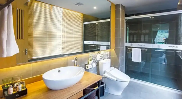 Четырёхместный номер Standard с видом на сад Hangzhou Tangting Qingzhiwu Homestay