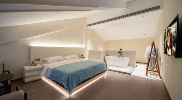 Двухместный люкс Дуплекс с видом на реку Yunxi River Bank · Jiangjing Zhen Enjoy · Smart Audio-Visual Family Leisure Hotel