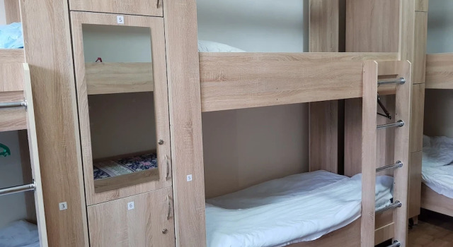 Bett im Wohnheim Hostel Nomad 4x4