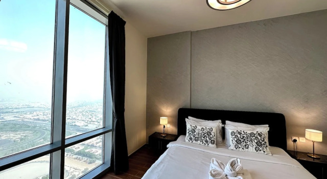 Апартаменты с балконом Lux BnB I Amna Tower I Sky Line Views