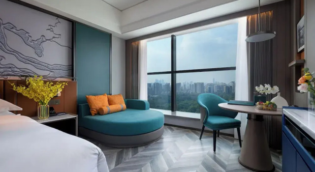 Двухместный номер Standard с видом на город Elegant Hotel Guangzhou Pazhou Exhibition Center International Financial City