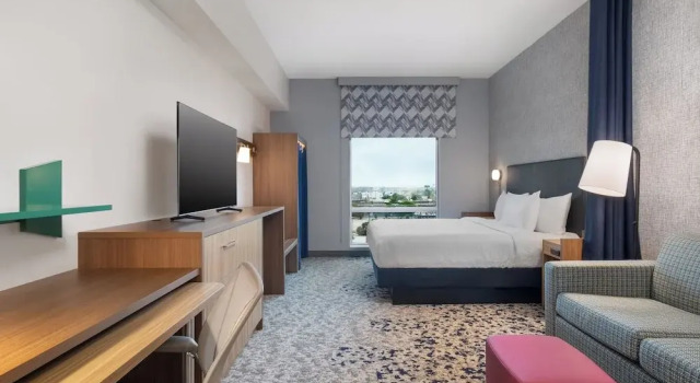Двухместный Люкс Студио для гостей с ограничением слуха Home2 Suites By Hilton Houston Downtown Convention Center