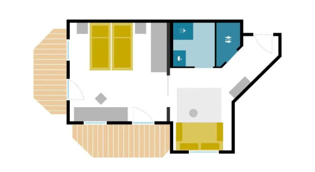 Полулюкс с балконом Kinder- & Gletscherhotel Hintertuxerhof