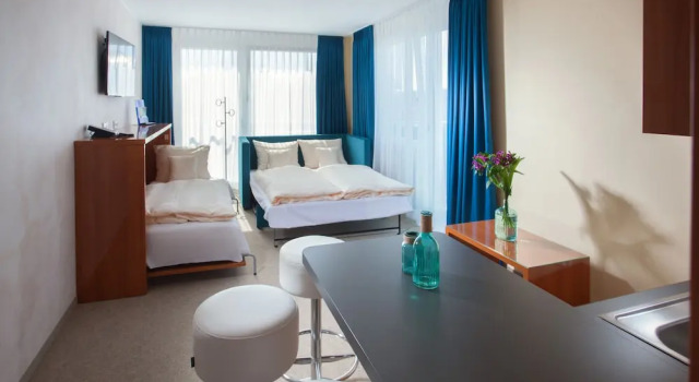 Студия с балконом Victory Gästehaus Therme Erding
