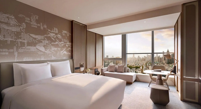 Двухместный номер Deluxe Kempinski Hotel Nanjing