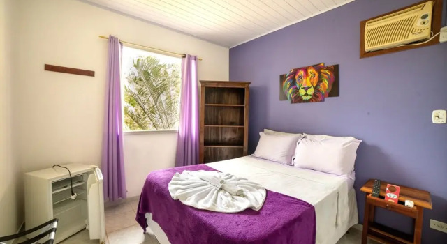 Двухместный номер Standard Pousada Cantinho do Sossego localizada do lado Norte de Paraty próxima as Praias de Sao Gonçalo São Gonçalinho Aldeia dos Pataxós Cachoeira do Crepusculo Ilha do Pelad e muito mais