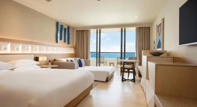 Двухместный номер oceanfront Hyatt Ziva Cancun All-Inclusive