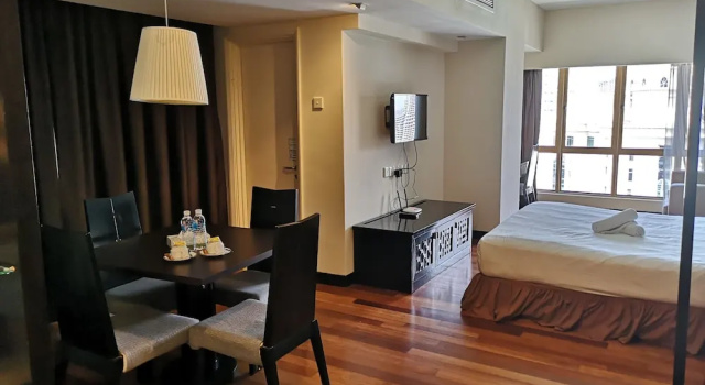 Студия Business с балконом Luxury Studio Room at Sunway Pyramid