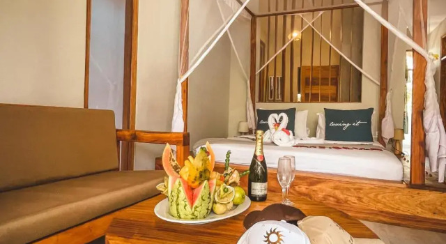 Двухместный номер Deluxe с балконом Zanzibella Hotel & SPA
