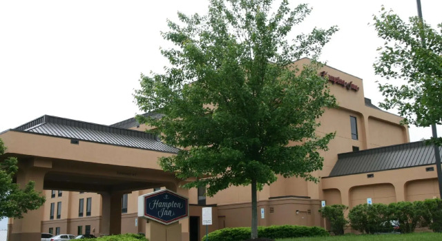 Кровать в общем номере Hampton Inn Columbia, MD