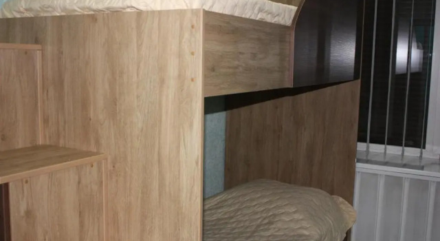 Кровать в общем номере Solnechny hostel