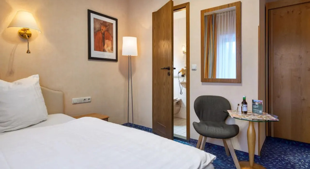 Balkonlu Klasik tek kişilik oda Hotel Ladenmühle