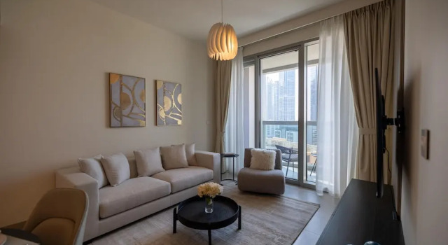 HomesGetaway-Luxury 1BRApartment in Forte Downtown, Забронировать Апартаменты/квартира Апартаменты Эмирата Дубая, рядом с Дубайский аквариум, Апартаменты/квартира