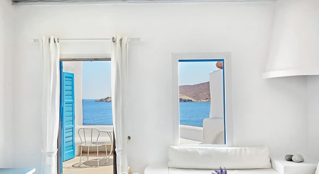 Люкс Grande с 2 комнатами с панорамным видом на море Mykonos Lolita, a Resort to Live