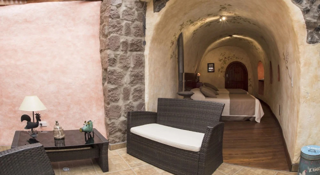 Трёхместный номер Standard с балконом и с видом на залив Hacienda Las Cuevas Terra Lodge