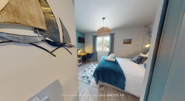 Standard Double room with pool view LA PLANETTE