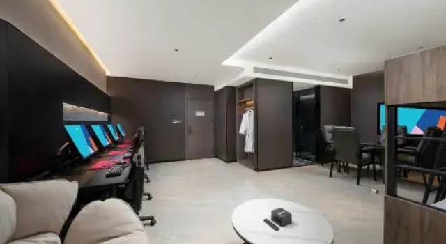 Кровать в общем номере i Electronic Sports Hotel (Zhengzhou CBD Exhibition Center Shilipu Subway Station)