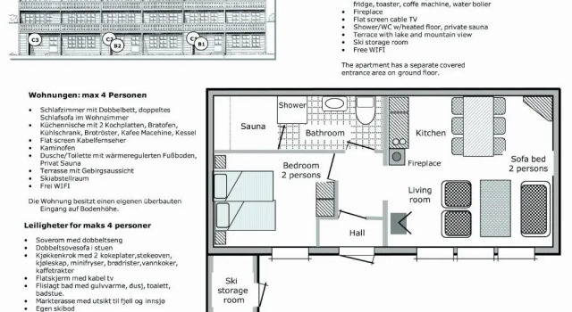 Апартаменты с балконом Nordseter Apartments