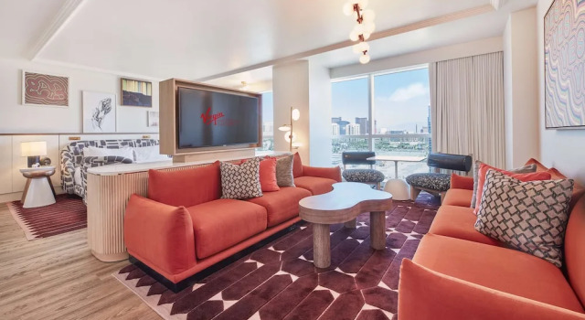 Двухместный люкс Ruby Разрешено с собаками Virgin Hotels Las Vegas, Curio Collection by Hilton