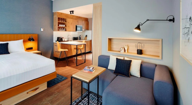 Двухместная студия с видом на город Residence Inn by Marriott Amsterdam Houthavens