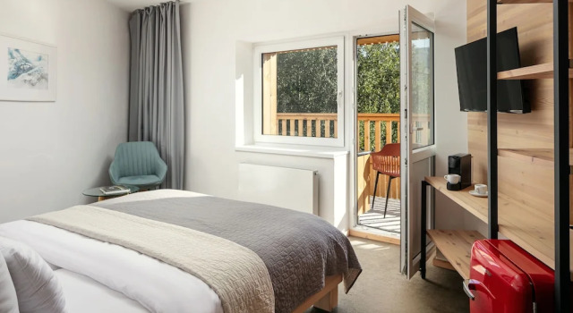 Standard Casal quarto varanda Ski & Spa Bellevue Harrachov