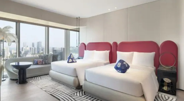 Номер Standard с видом на море W Xiamen