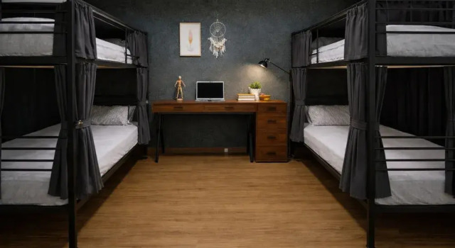 Кровать в общем номере (женский номер) c 1 комнатой Ganse stay