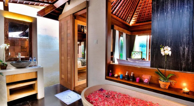 Вилла Deluxe с видом на реку Black Penny Villas Ubud