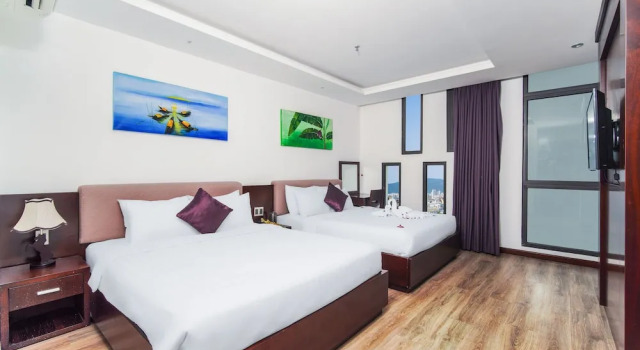 Deluxe Zespersoons Familie kamer Golden Sun Hotel & Apartment by New Sky
