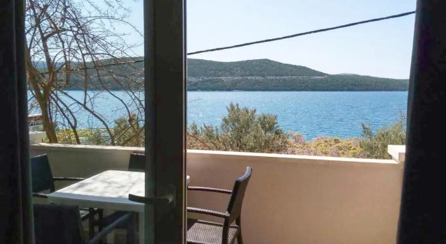 Студия с балконом и с видом на море Villa Slavka