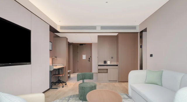 Двухместный люкс Deluxe Hilton Garden Inn Mianyang Santai