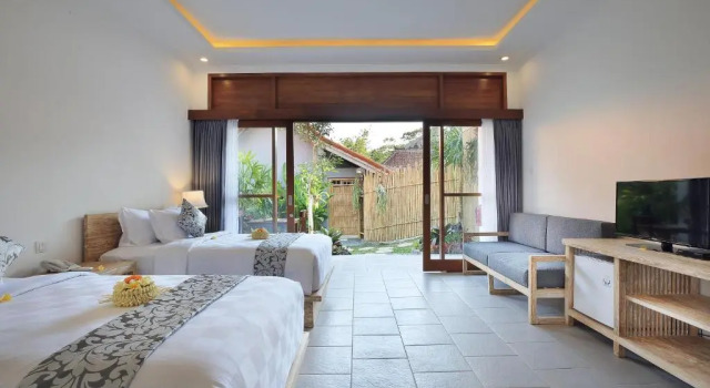 Вилла с бассейном с 2 комнатами Batu Agung Villa Ubud