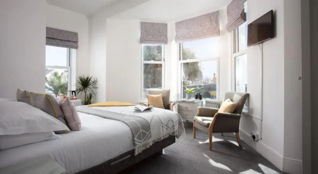 Двухместный номер Premium с видом на море Gyllyngvase House