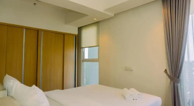 Spacious 1BR with Japandi Design at West Vista Apartment By Travelio, Book Apartment Jakarta Jakarta Province