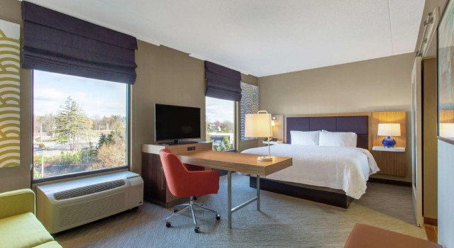 Двухместный люкс Hampton Inn & Suites Albany-Airport