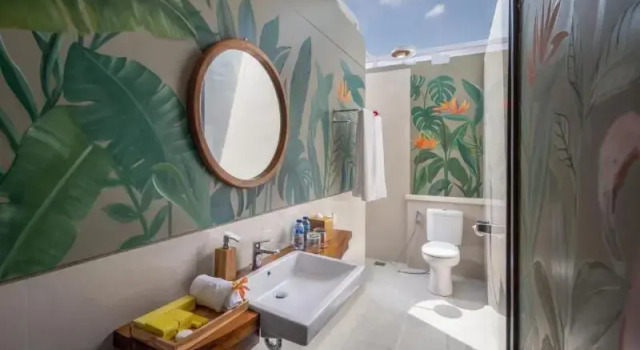 Двухместный номер Deluxe с балконом и с видом на сад Munduk Tentrem Resort