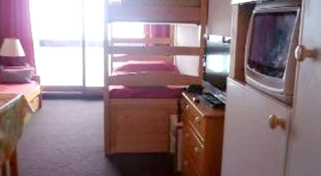 Studio In Villarembert With Wonderful Mountain View And Furnished Balcony 200 M From The Slopes