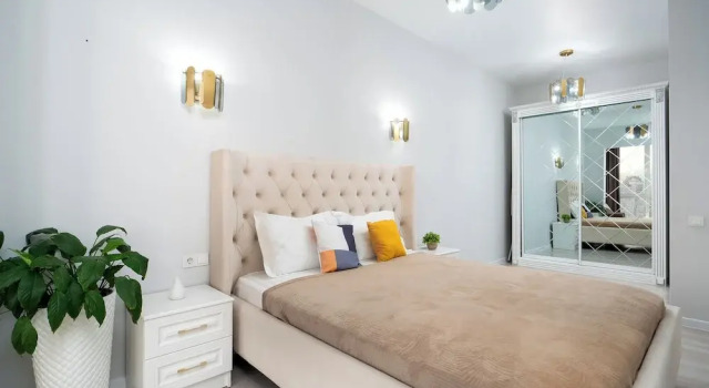 Двухместные апартаменты Comfort с видом на горы Business Aparts near MEGA Almaty