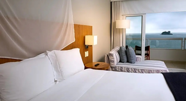 Номер Deluxe с балконом и seafront Hotel Jequitimar Guaruja Resort & Spa by Accor