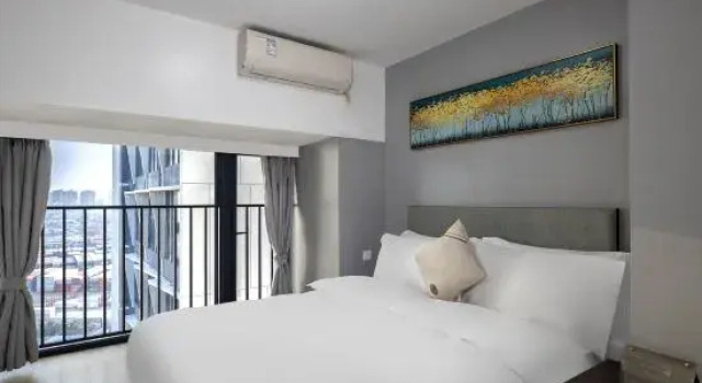 Люкс Дуплекс с 2 комнатами с видом на город Floral Hotel·Haikou Cloud Haiyi Seascape Hotel (Wanluyuan Haikou Bay Store)