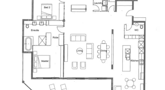 Апартаменты Zenlux 4BR Waterfront Penthouse Pad 270 Panoroma